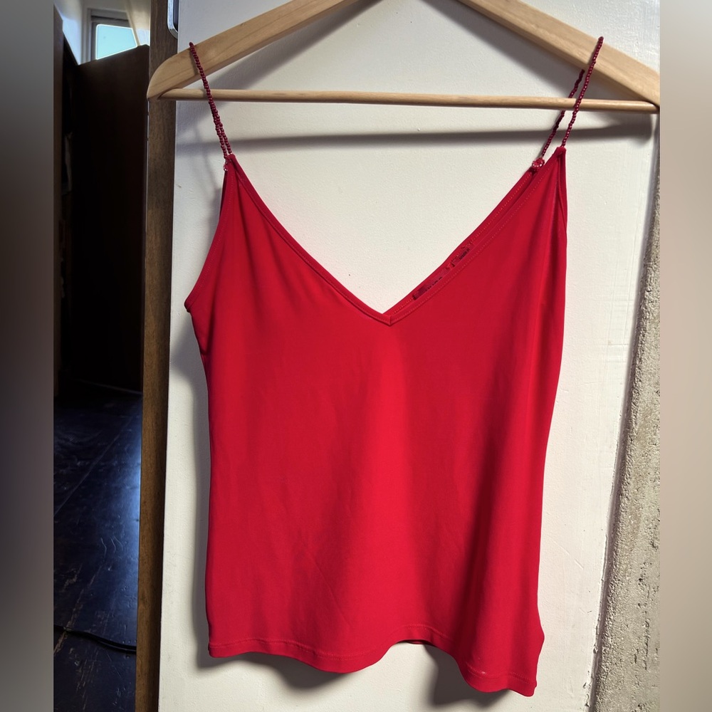 Hugo for Hugo Boss beaded strap camisole shirt